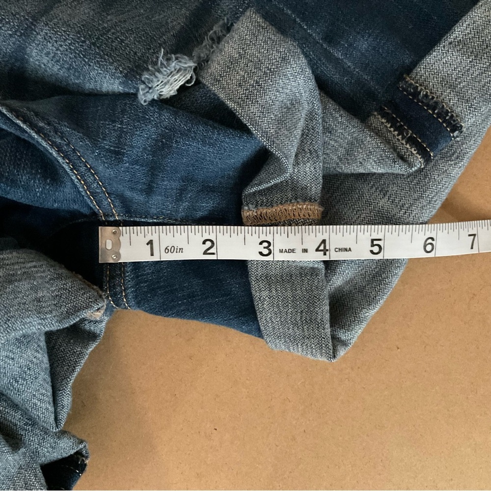 7 For All Mankind Roll Cuff Jeans Shorts 27 - Picture 11 of 11